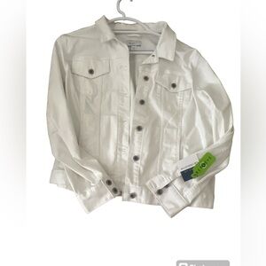 WHITE JEAN JACKET FROM LIZ CLARIBORNE
